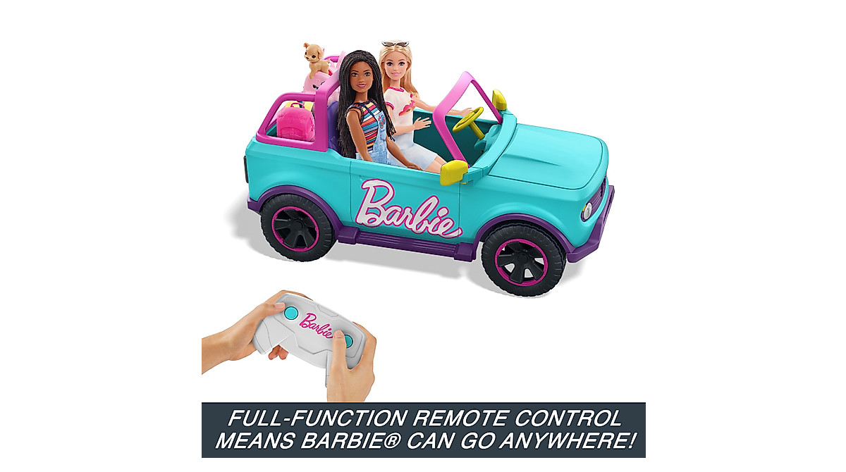 Drive Barbie In Hot Wheels Remote Control SUV