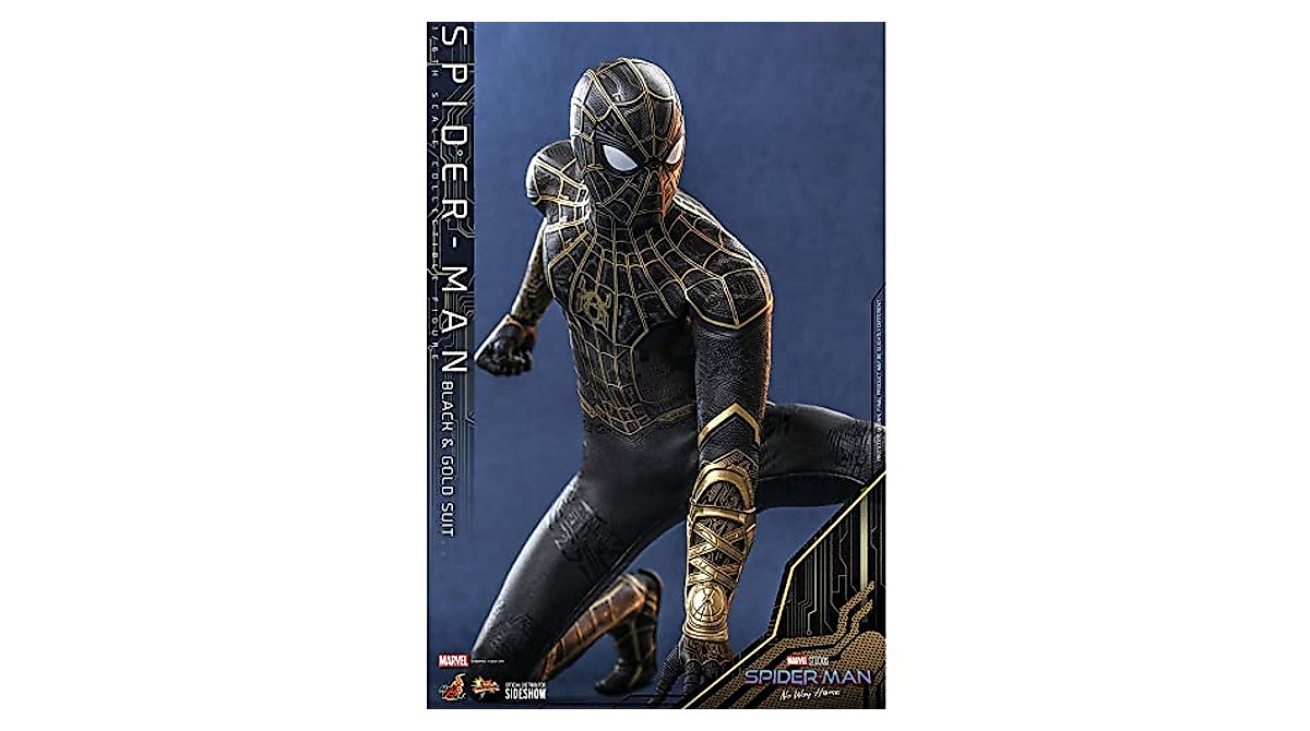 Hot Toys 1 6 Spider Man Black Gold Suit No Way Home Collectible