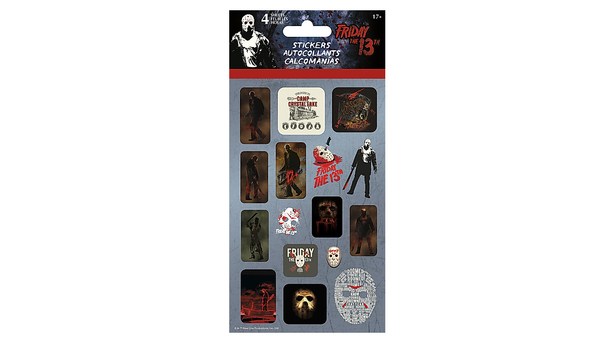 Friday The 13th Sticker Sheets - Fun for All Ages