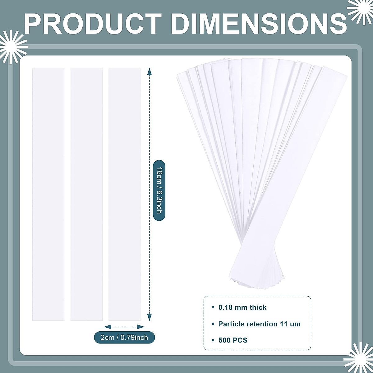500 PC Chromatography Paper Strips for Experiments & Education