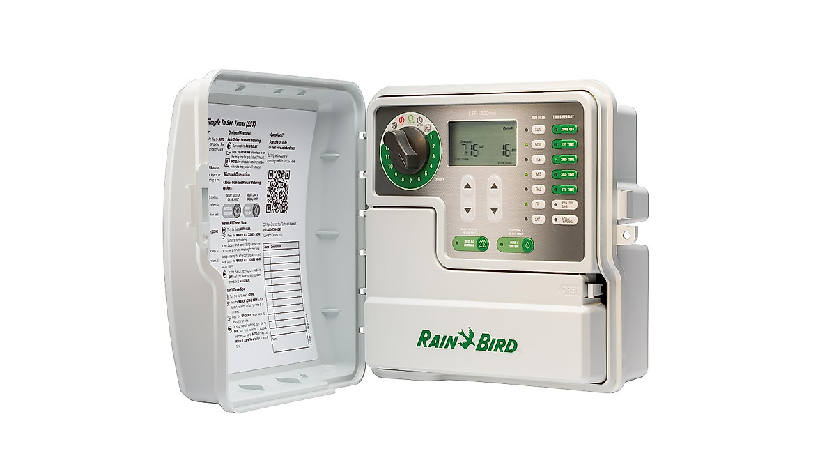 Rain Bird SST1200OUT Timer - Easy to Set Irrigation Controller