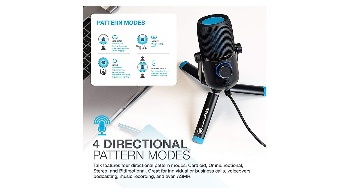 JLab Talk USB Microphone | Studio-Quality Sound for Creators