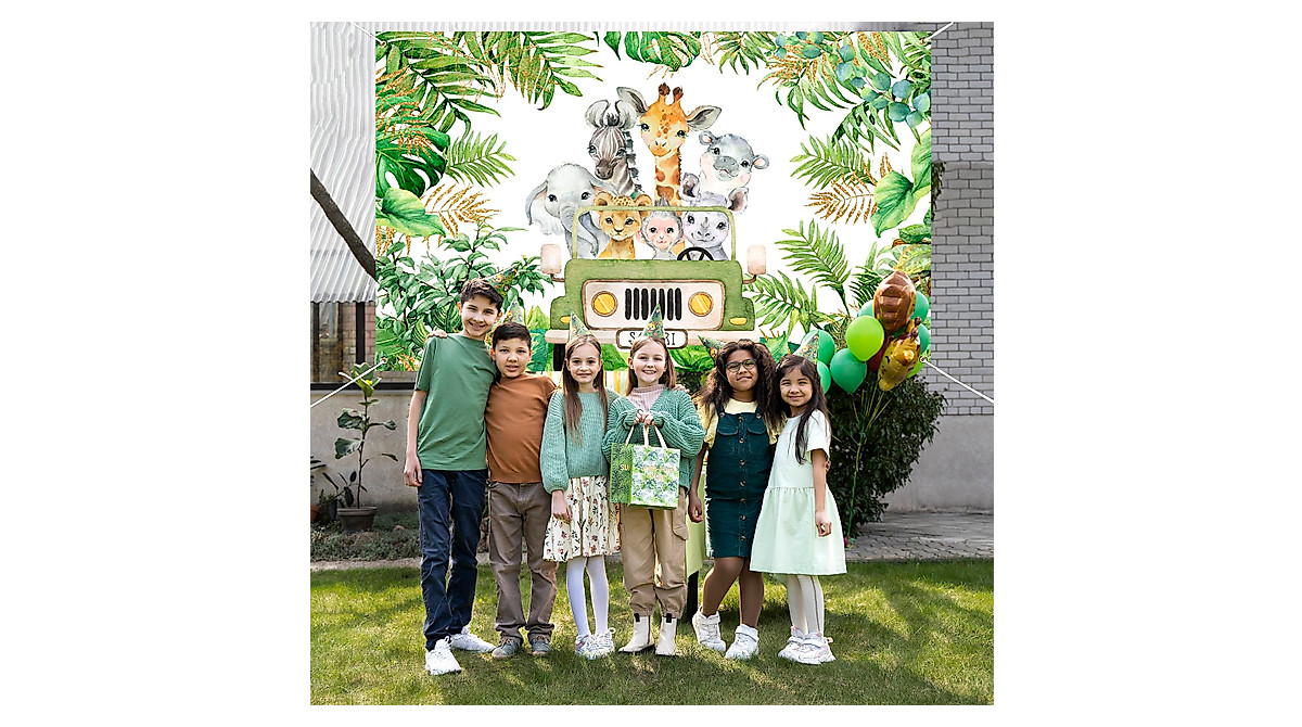 Safari Jungle Animal Party Banner for Kids