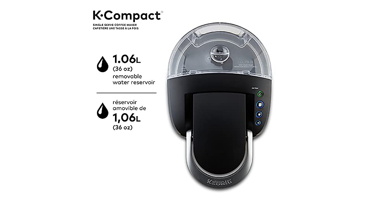 Keurig K-Compact Coffee Maker - Space-Saving & Fast Brewing
