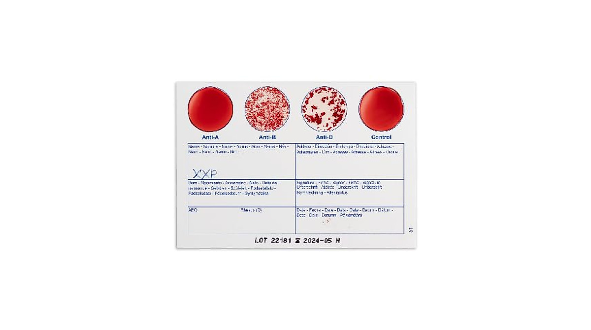 EldonCard Blood Typing Kit - Accurate Home Blood Test for All Types