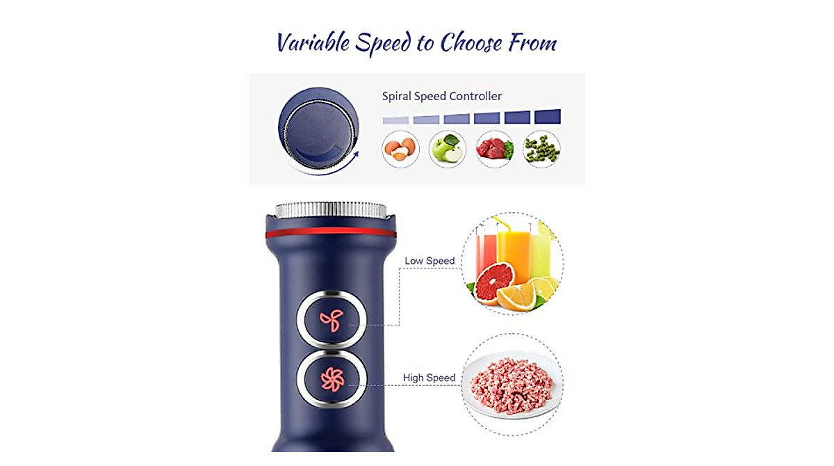 YISSVIC 1200W Immersion Blender - 5 in 1 Kitchen Essential