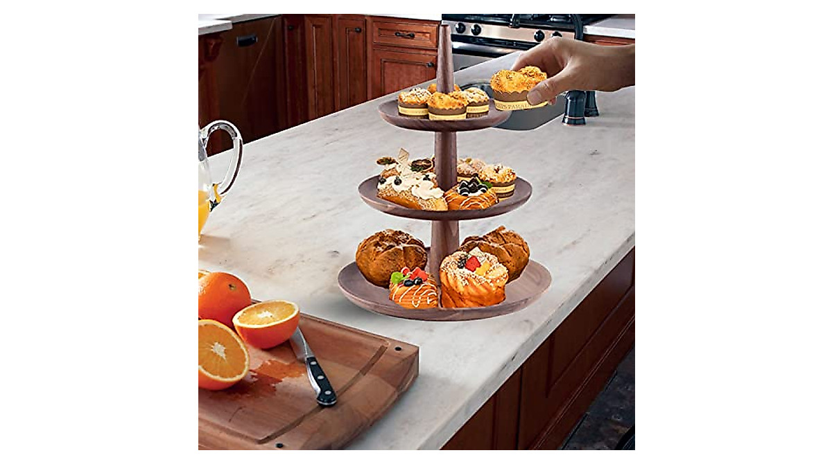 Rustic 3 Tier Tray - Elevate Your Kitchen Decor
