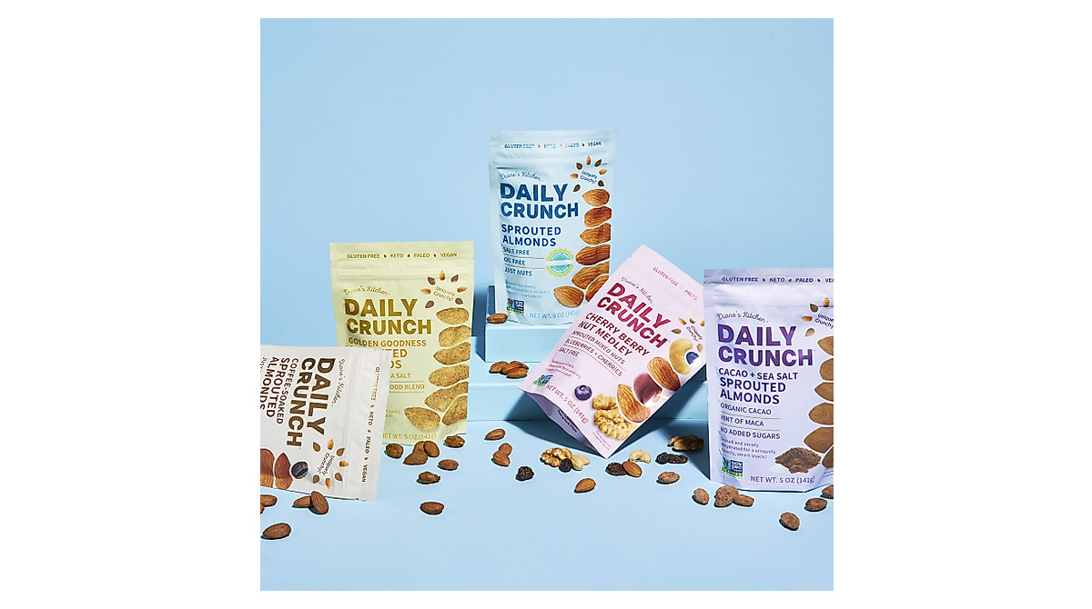 Daily Crunch Sprouted Almonds 1.5oz Mini Pack – Healthy On-The-Go Snack