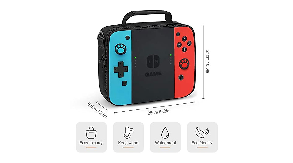 Insulated Lunch Box for Kids & Adults with Game Design | Reusable ...
