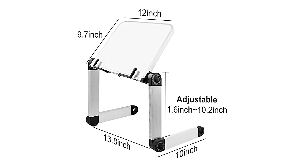 Ergonomic Adjustable Book & Laptop Stand | Portable Holder