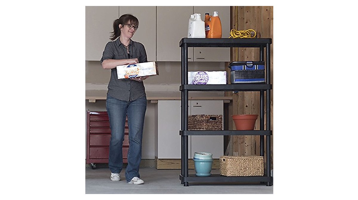 Keter 16 in. 4-Tier Heavy Duty Shelving Unit