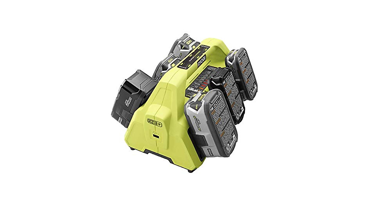 Ryobi 18-Volt ONE+ 6-Port Supercharger with USB - Fast & Efficient Charging