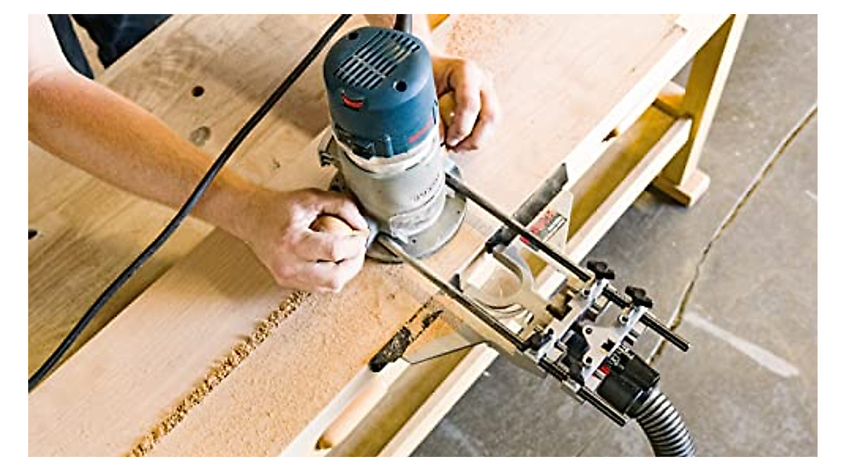 BOSCH RA1054 Router Edge Guide with Dust Extraction | Precise & Versatile