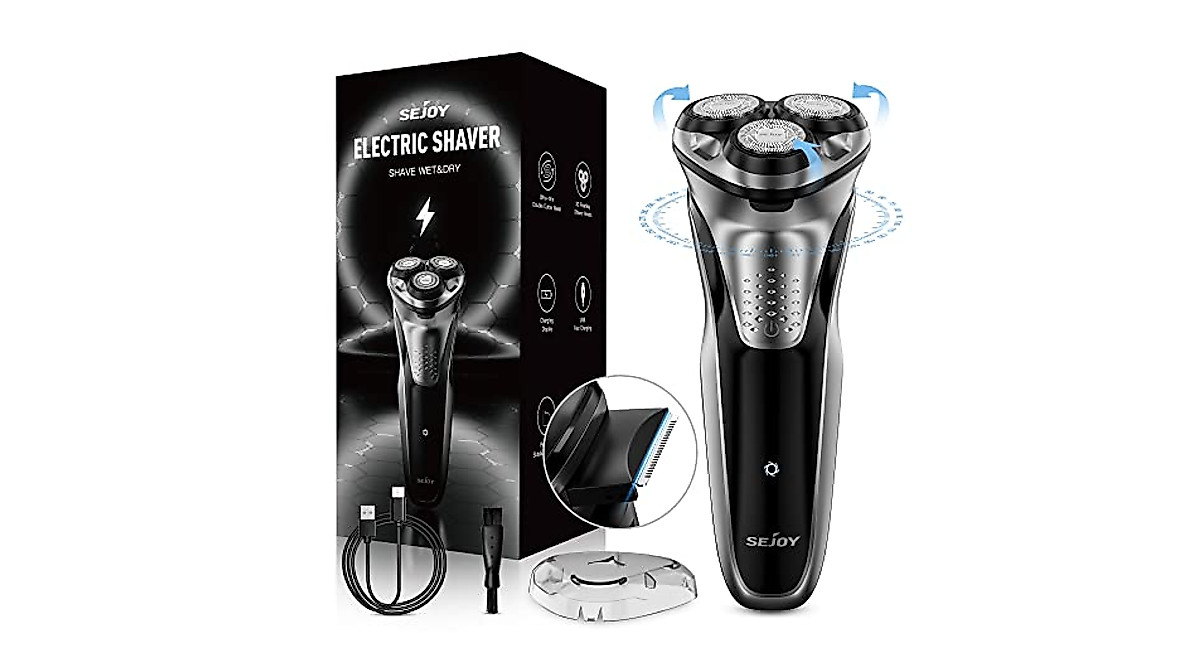 Electric Men’s Razor with 3D Floating Head and Fast Charging