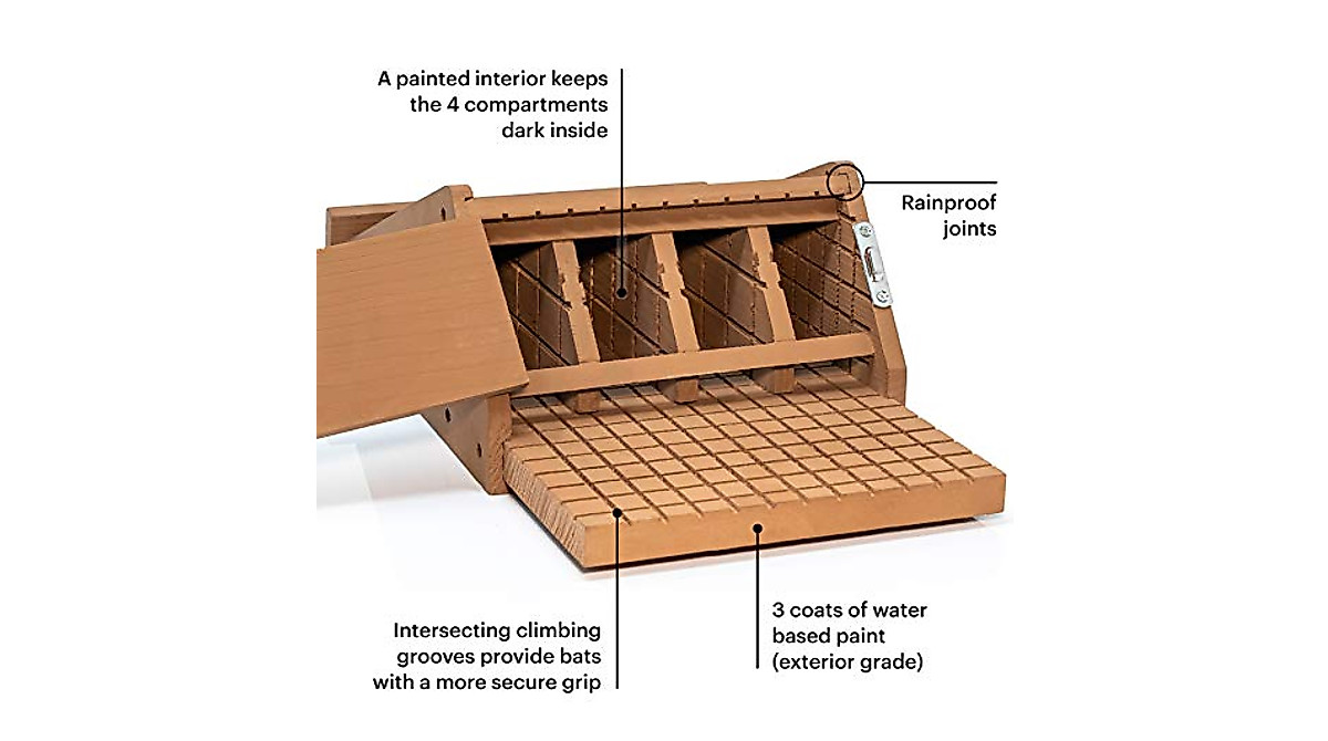 WHITEHORSE 4-Compartment Bat House - Built to Last
