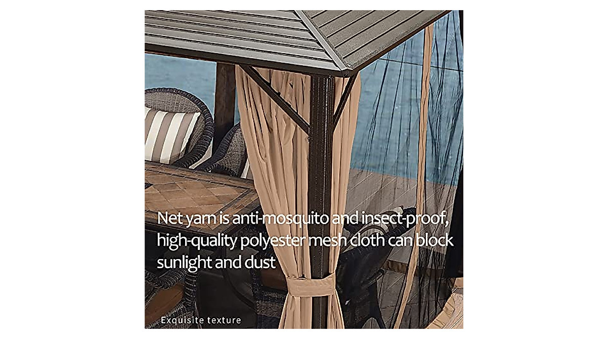 Stylish SUN RDPP Outdoor Hardtop Gazebo for Any Patio