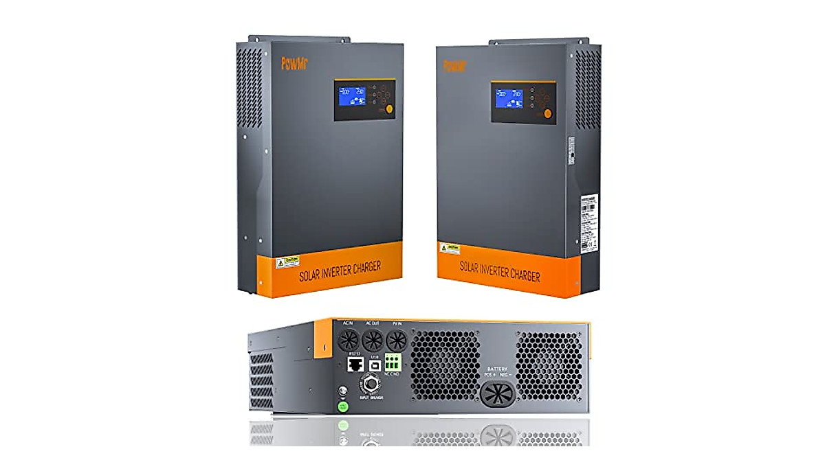 PowMr 5500W Hybrid Inverter for Off-Grid Power | Pure Sine Wave 48V