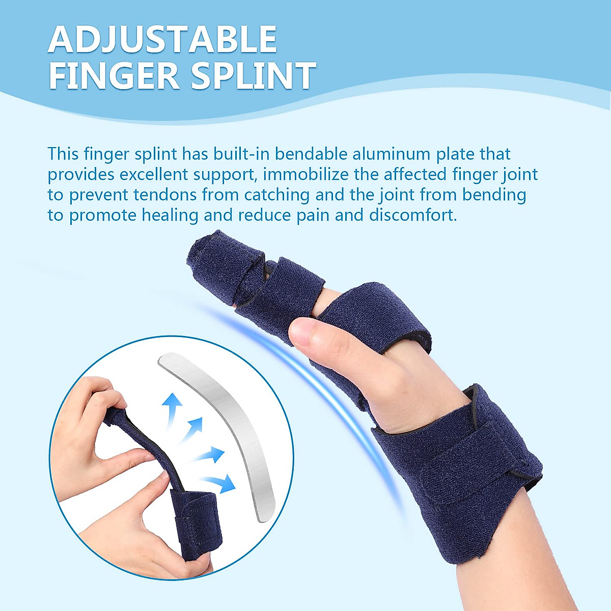 joingood 2 Finger Splint: Adjustable Trigger Support