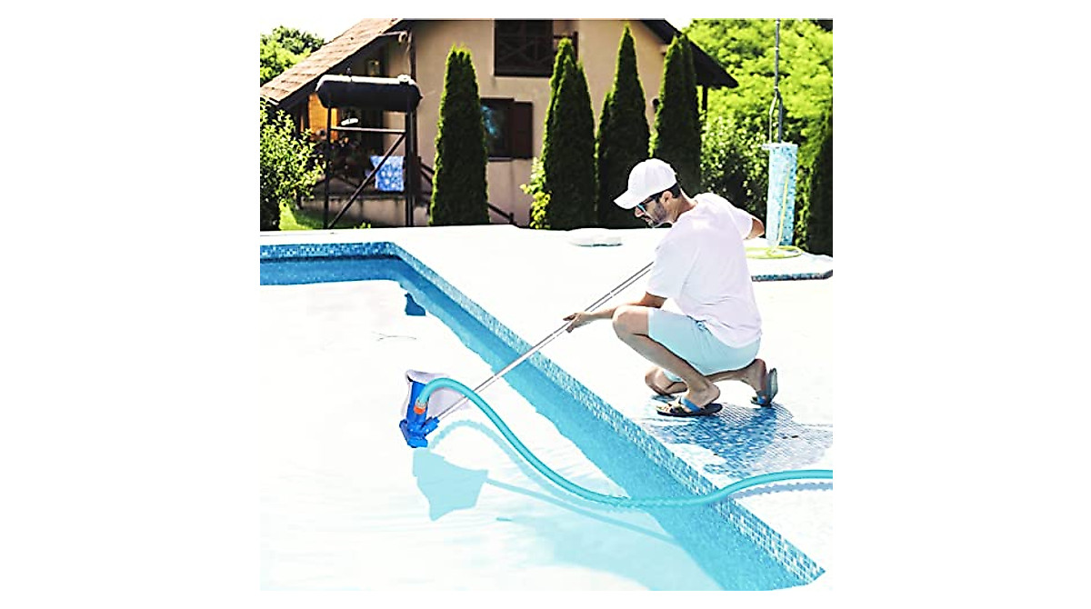 Portable Pool Vacuum Cleaner - Easy Debris Removal for Above Ground Pools