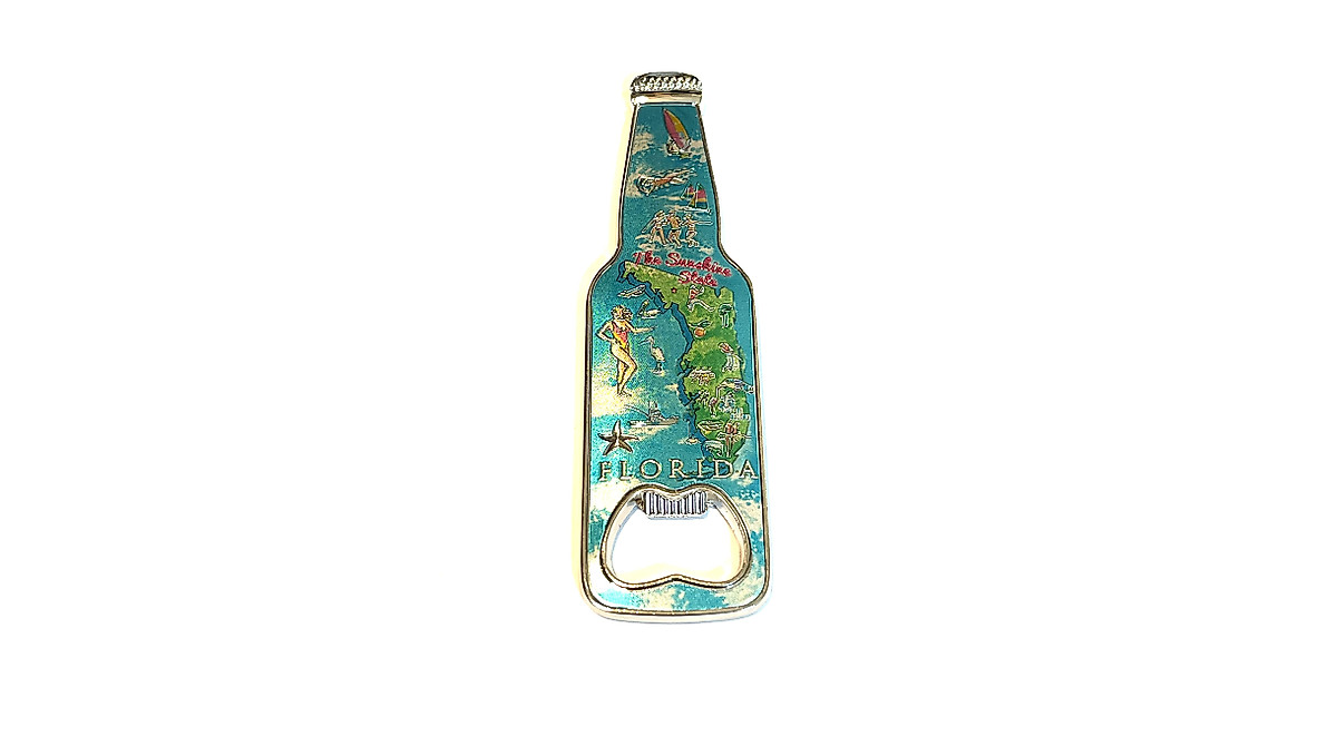SUREG Florida Fridge Magnet Bottle Opener - Collectible Design