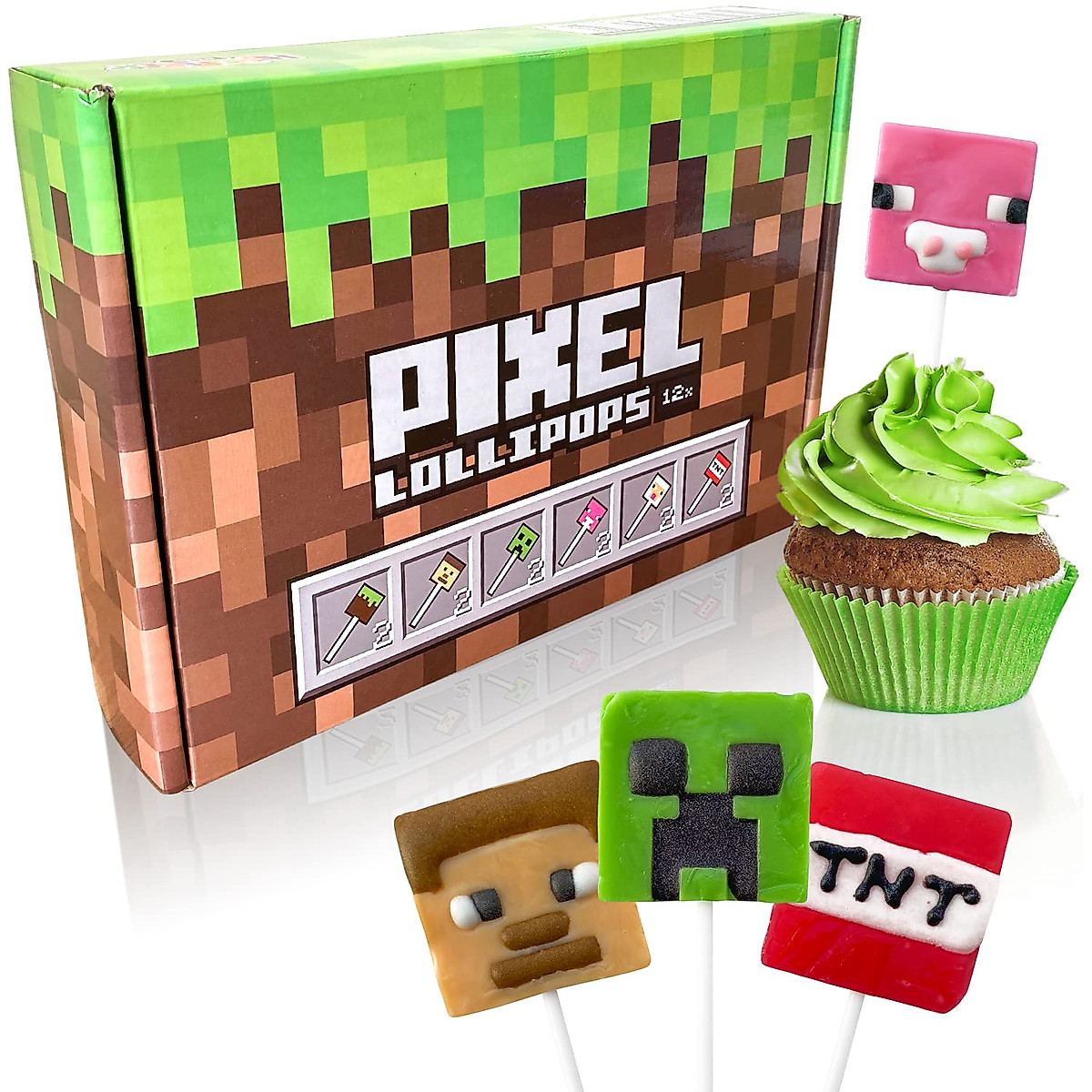 Pixel Candy Lollipops: Fun Gamer Party Favors & Treats