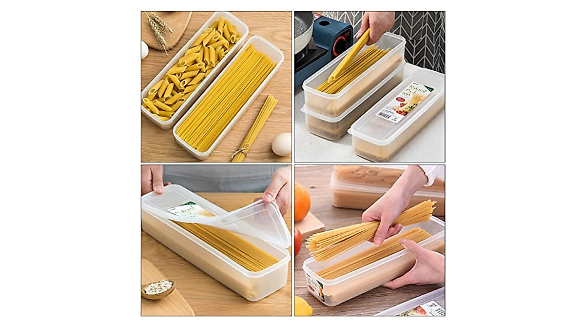 Cabilock Spaghetti Noodle Storage Containers - 2 pcs