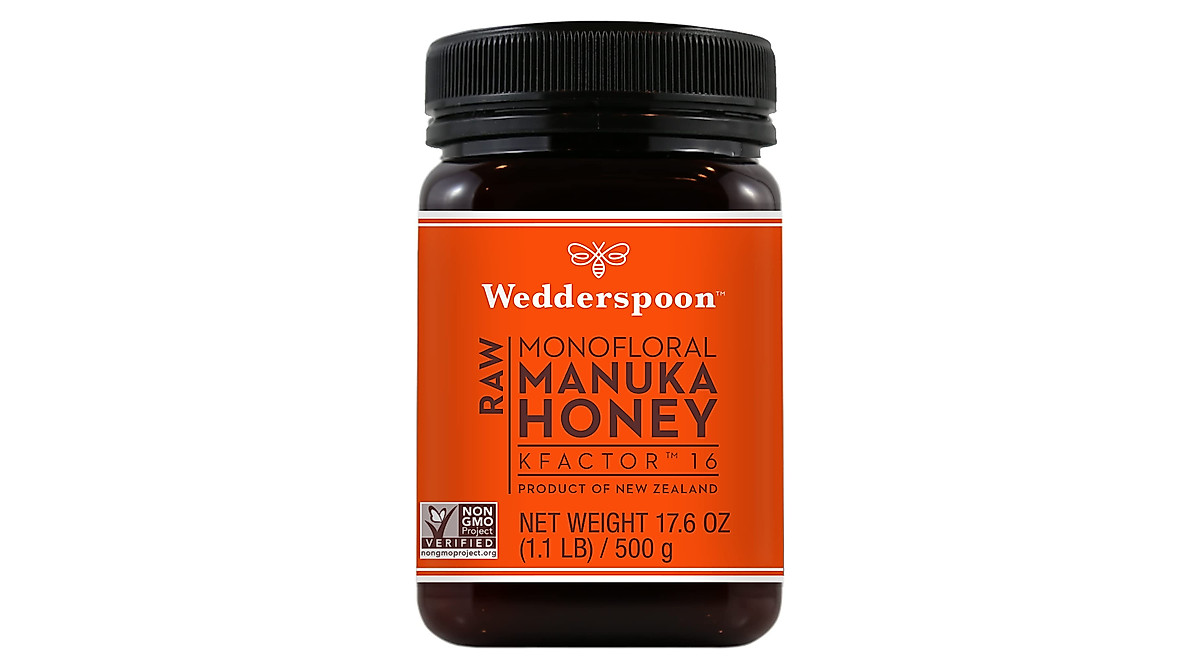 Wedderspoon Raw Manuka Honey KFactor 16 17.6 Oz - Pure New Zealand Honey