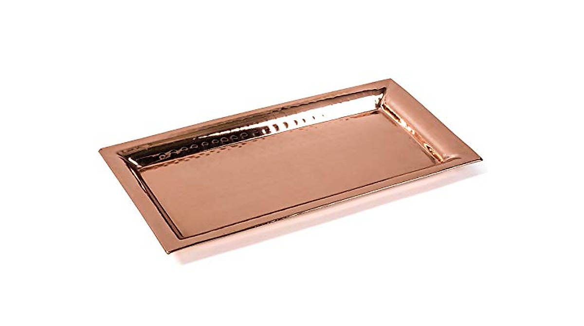 Copper Serving Trays Set - Elegant Hammered Design | StoreName
