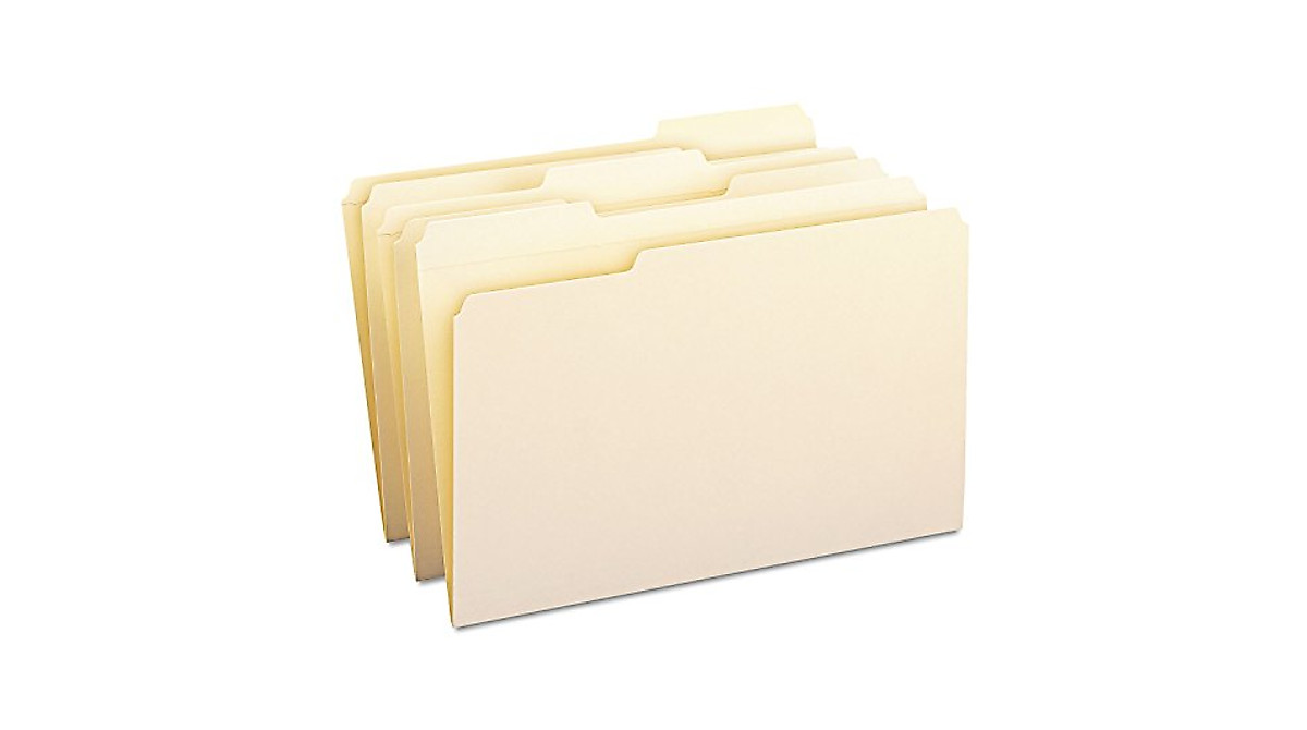 Smead Reinforced File Folders - Legal Size, 100 Pack