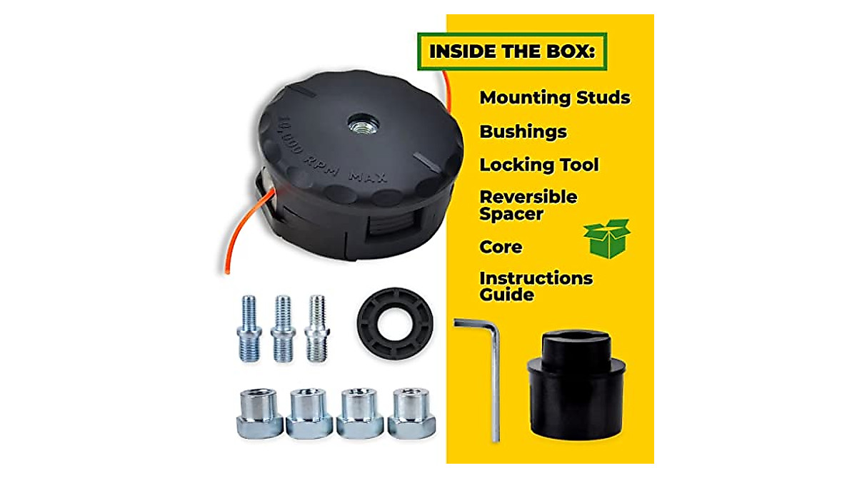 Universal String Trimmer Head Replacement - Easy Load & Durable Design
