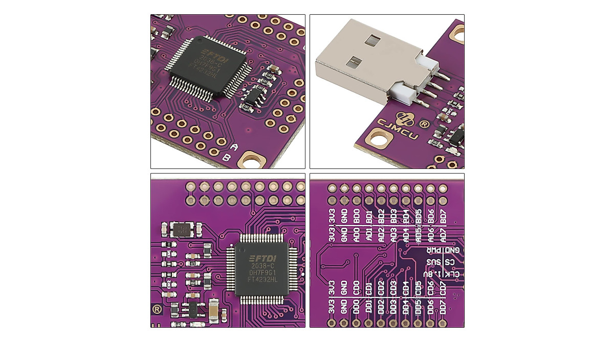 EC Buying FT4232HL 4 Channel USB to Serial Adapter FTDI FT4232 UART SPI ...