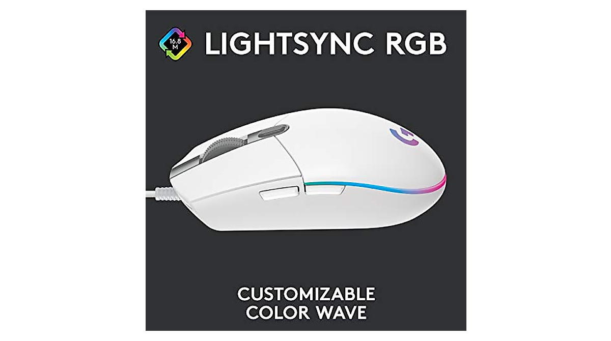 Logitech G203 Lightsync Gaming Mouse - Precision & RGB Customization