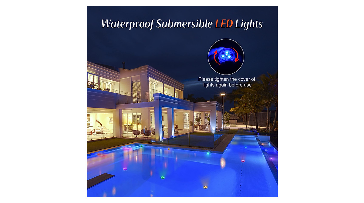 Waterproof Mini LED Tea Lights - Multi-Colored Decor