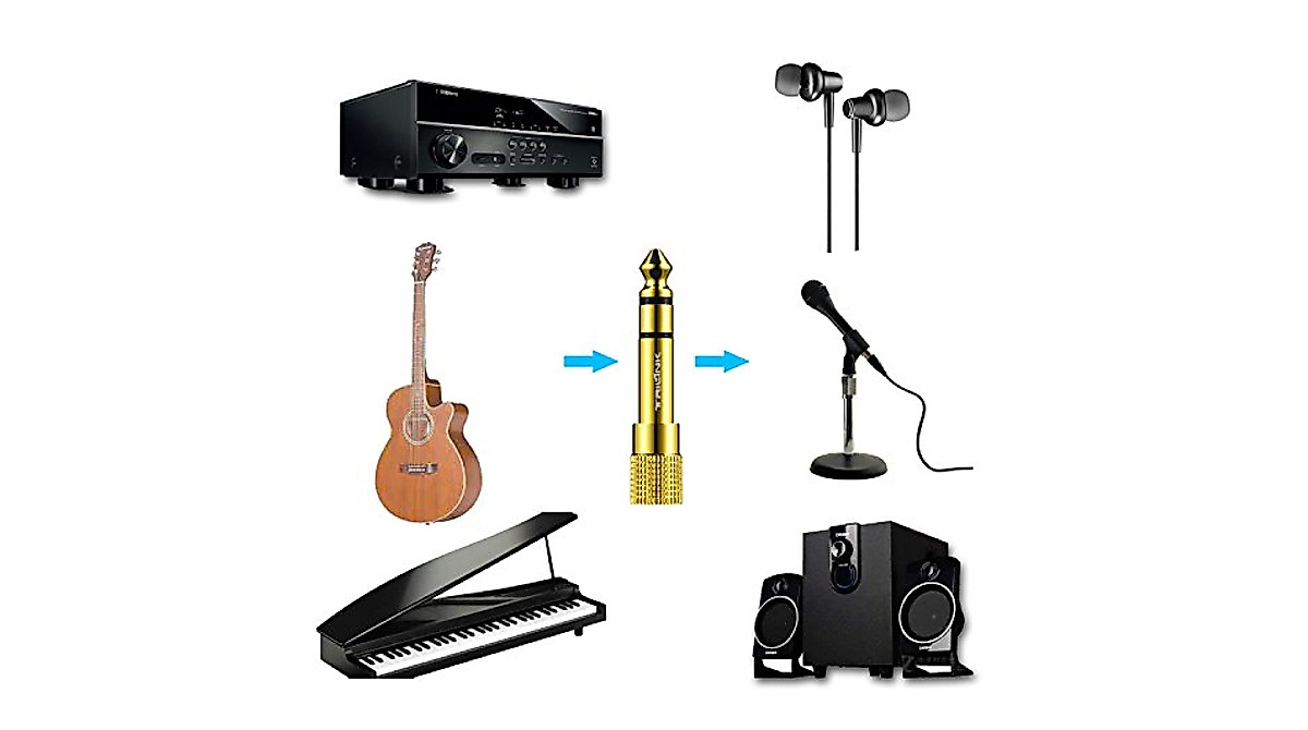 TRILINK Stereo Audio Adapter - Gold-Plated Quality