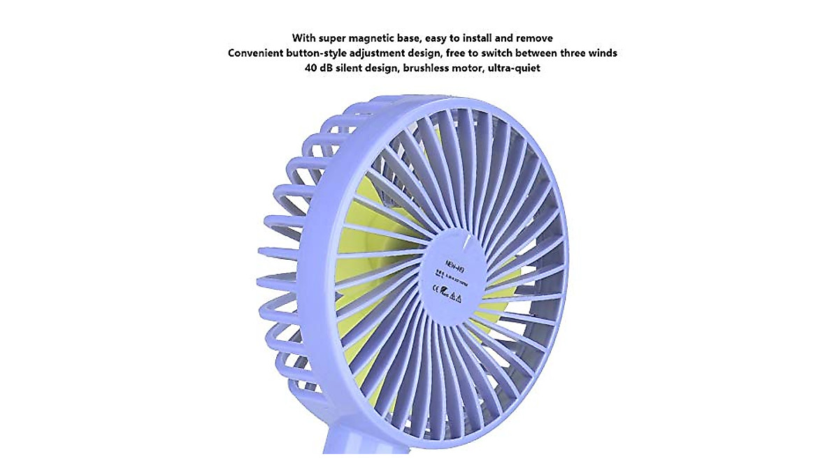Ultra-Quiet Mini Personal Fan with Magnetic Base