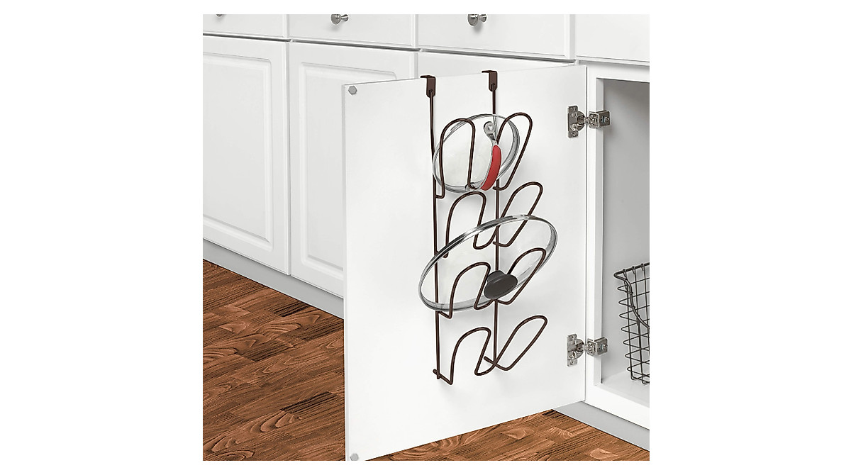 Spectrum Diversified Bloom Pot Lid Organizer - Space Saver for Kitchen