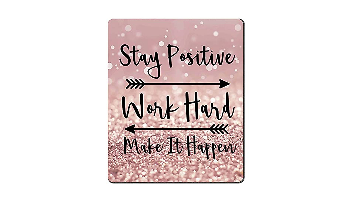 Inspirational Amcove Gaming Mouse Pad - Stay Positive