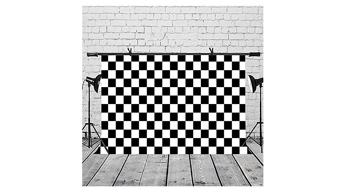 LYLYCTY 7x5ft Checkers Backdrop for Photography & Events