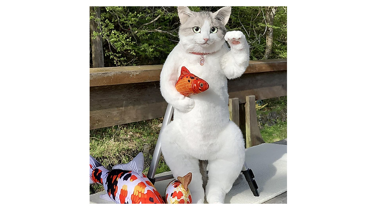 Realistic Handmade Cat Backpack - Unique 3D Simulation Plush Bag