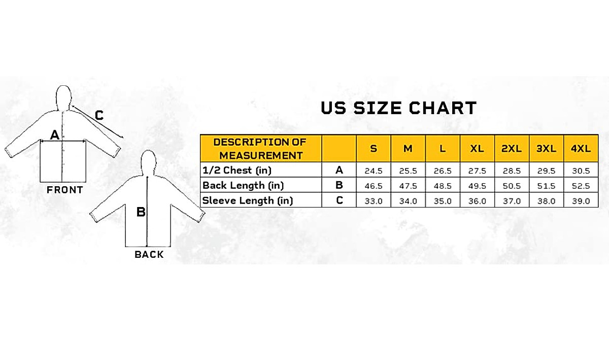 CLC Heavyweight PVC Trench Coat - 4XL Yellow