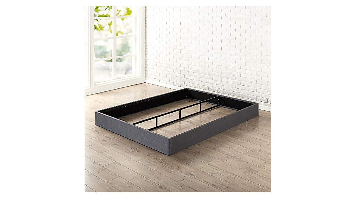 ZINUS Upholstered Box Spring - Stylish & Durable Support