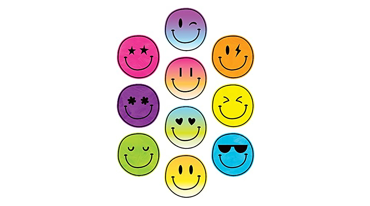 Bright Smiley Faces Accents for Classroom Decor