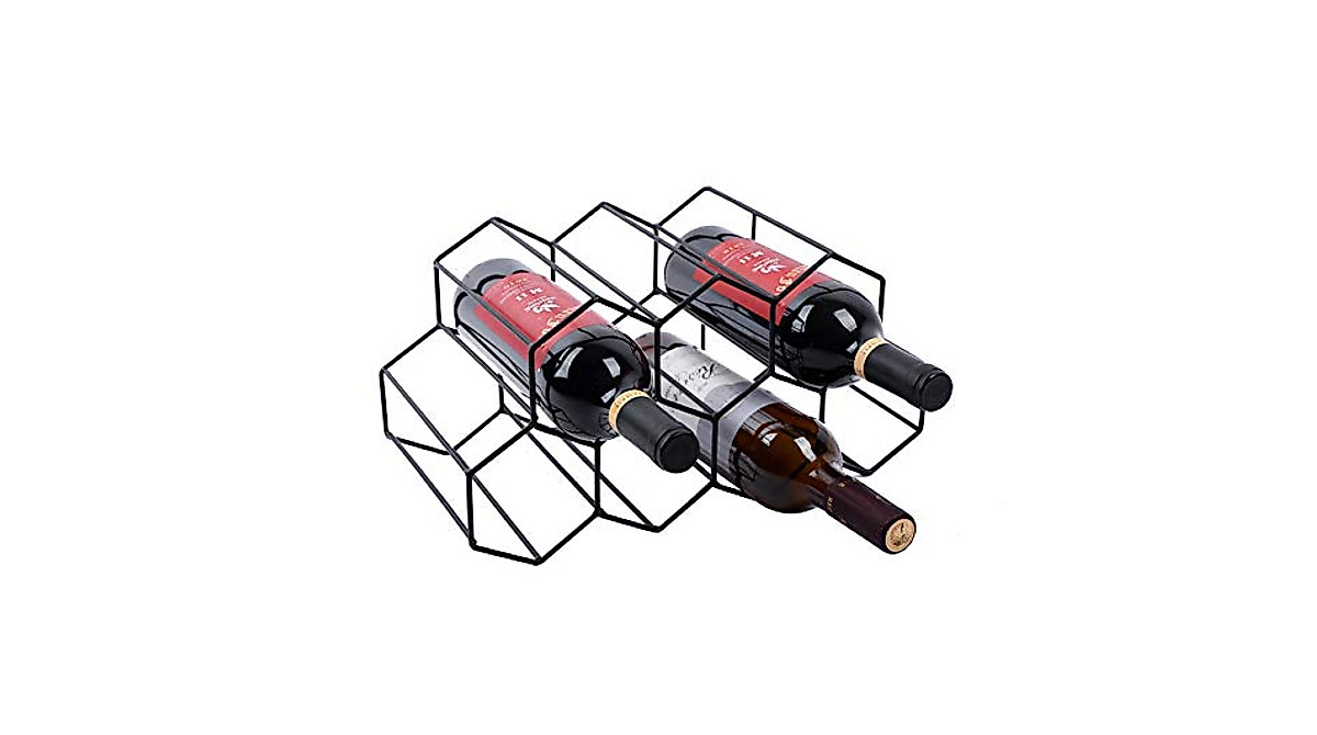 Urban Deco 9 Bottle Wine Rack - No Assembly Needed