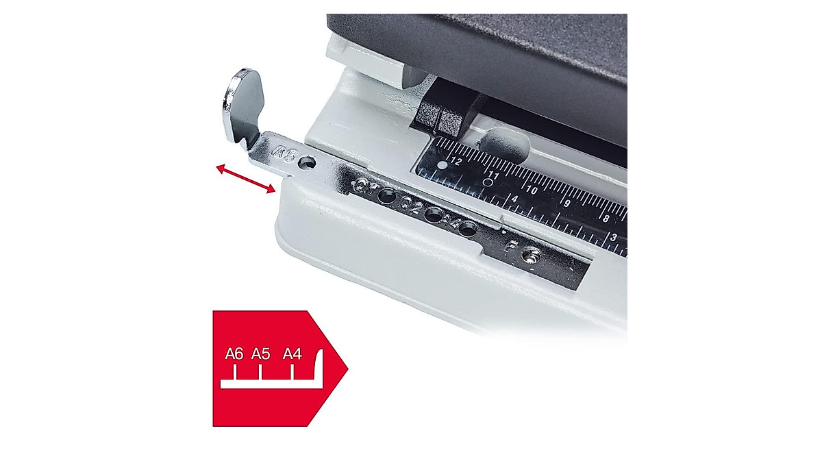 Rexel V420 4 Hole Punch - 30 Sheet Adjustable Design