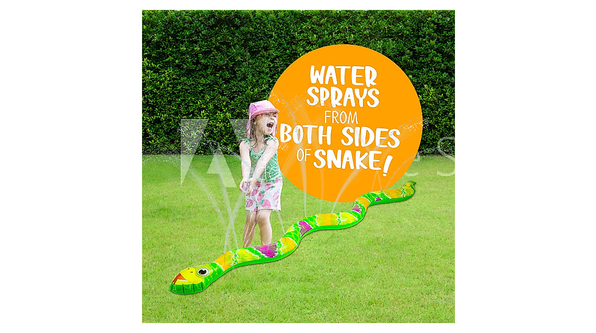 Splashin'kids Large Snake Sprinkler for Outdoor Summer Fun