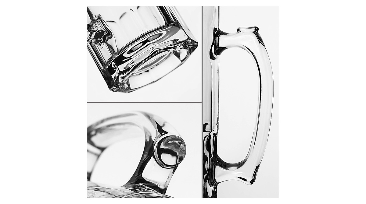 ACDANC 35 OZ Beer Mugs,Heavy Large Beer Glasses With Handle Classic Beer Mug Glasses Style Extra Large Glass Beer Stein Super Mug - View #11