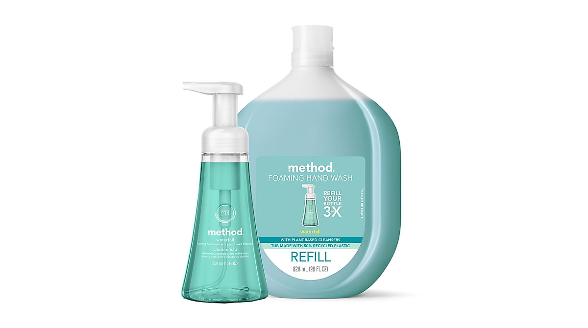 Method Waterfall Foaming Hand Soap & Refill Duo | Eco-Friendly & Refreshing