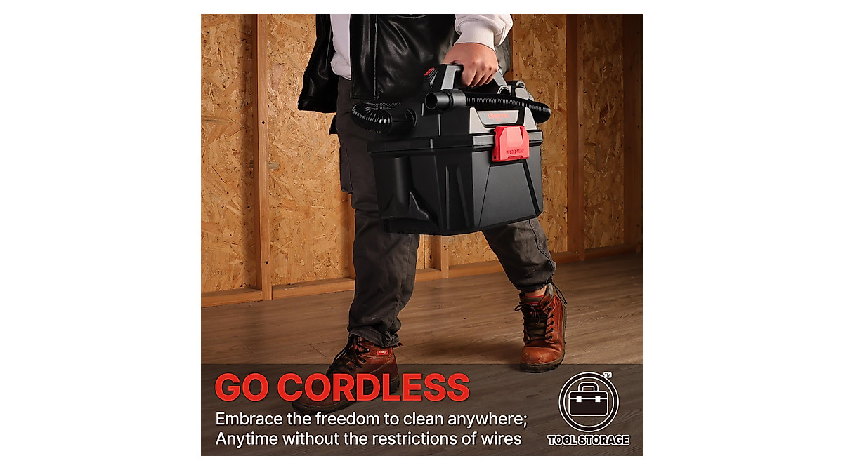 Shop-Vac 20V Cordless Wet/Dry Vacuum - 3-in-1 Portable Shop Vac With Detachable Blower, Battery & Charger Included