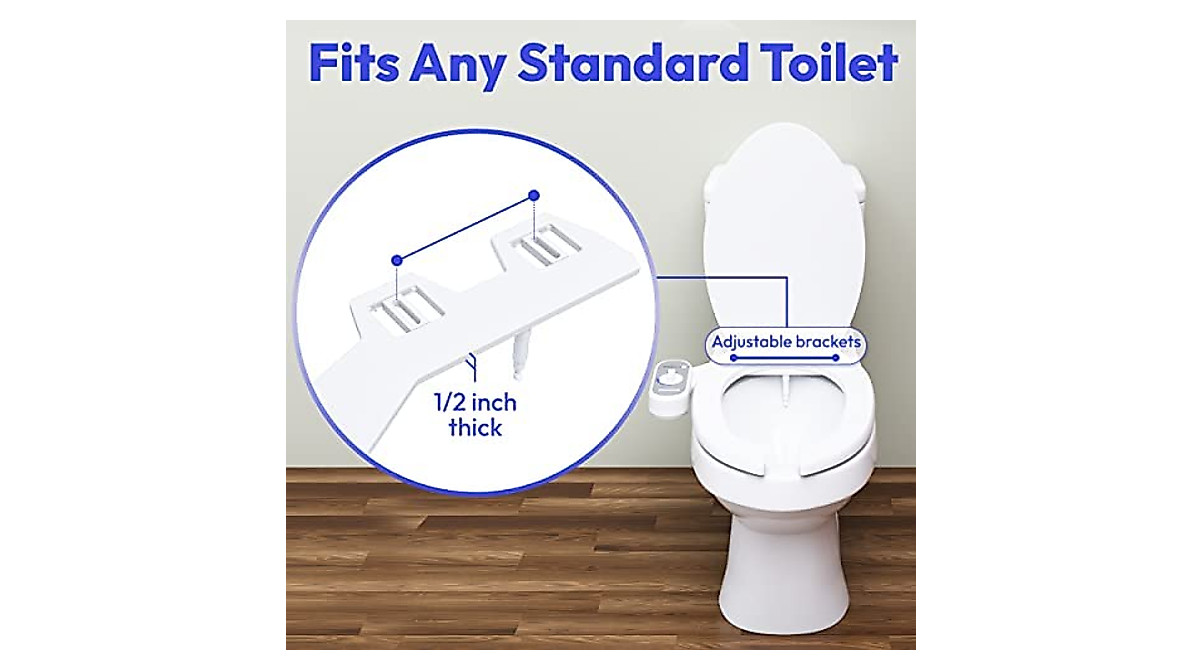 Greenco Bidet Attachment For Toilet – Non-Electric Fresh Water Sprayer, Adjustable Pressure, Easy DIY Install Kit