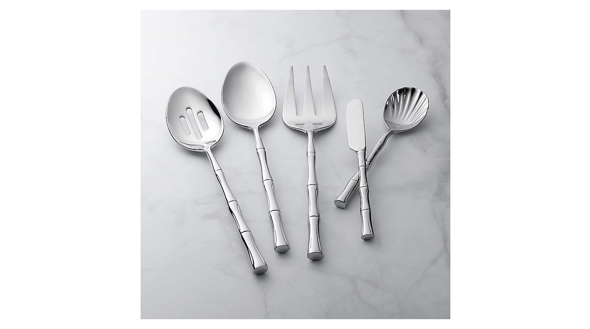 Elegant UPware 45-Piece Bamboo Flatware Set